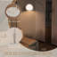 HOMCOM Arc Floor Lamp Modern Standing Lamp with Marble Base-604343370-604343382