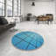 Tapis bleu/noir à motifs Curwood-1826712111