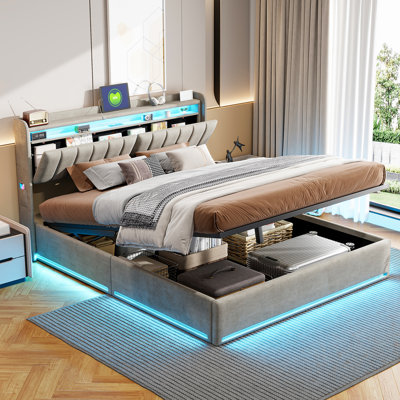 Ollegard Upholstered Ottoman Storage Bed