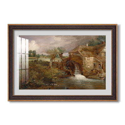 Moulin de Parham, Gillingham, 1826 - John Constable - Estampe encadrée sur mesure
