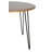 Dawley Round Solid Wood Top Metal Base Dining Table-115146865