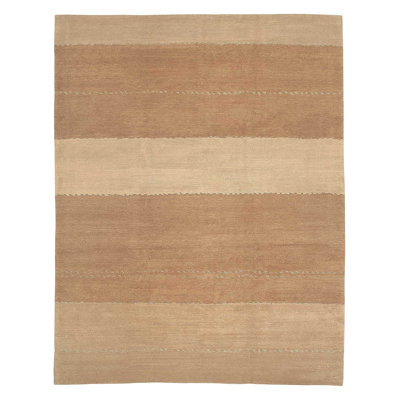 Tapeats Wool Striped Area Rug in Beige/Neutral