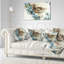 Coussin lombaire floral fleur d’illustration