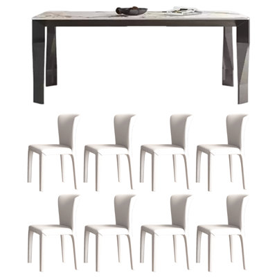 Small apartment simple dining table and chairs