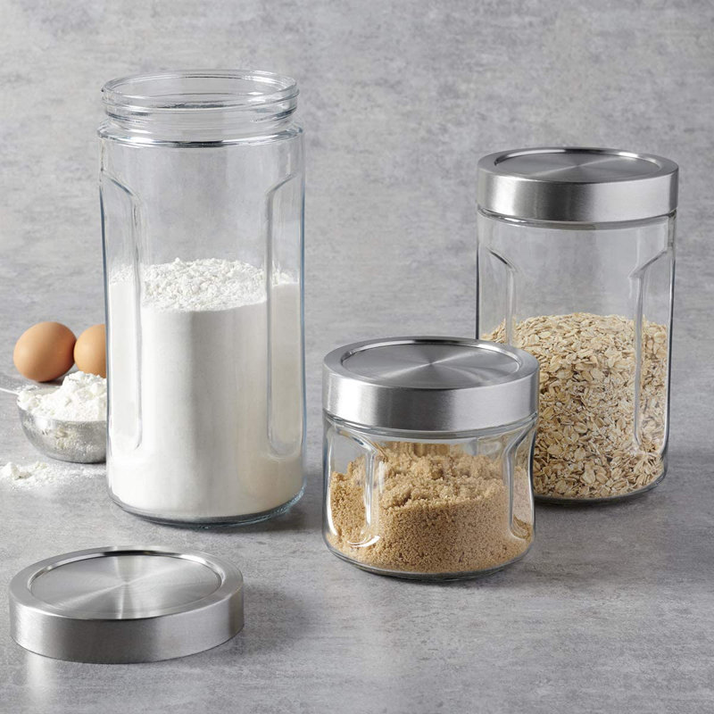 Glass Canister - Set of 3