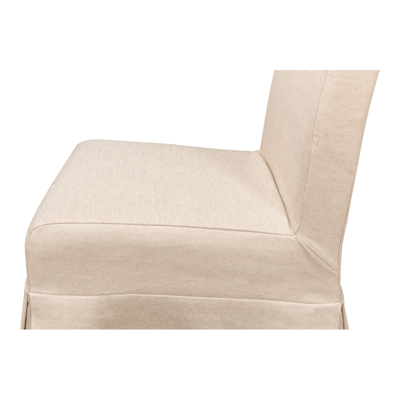 Chaise de salle à manger rembourrée en beige