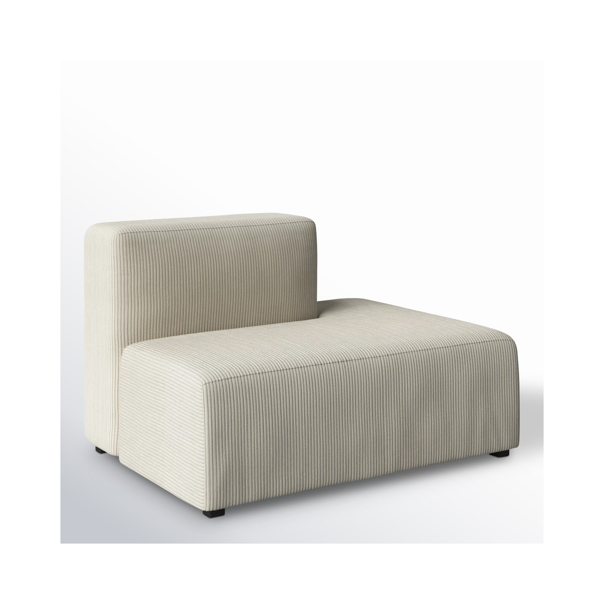 Winnie Upholstered Chaise Lounge, Right Arm Chaise
