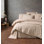 Ensemble de housse de courtepointe simple de haute qualité 100% coton Ranforce, beige | Housse de couette 63 x 87, drap plat 63 x 95, taie d'oreiller 20 x 28 | Impression réactive, lavable à la machine, fermeture à boutons | Ensemble de literie douce et durable