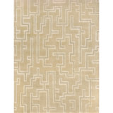 Geometric Area Rug in Cream/Butter/Gray