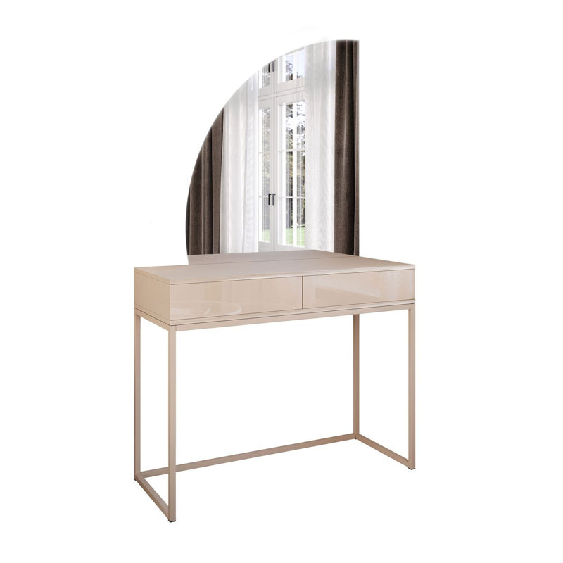 QUINNIE Dressing Table with Mirror, Cashmere