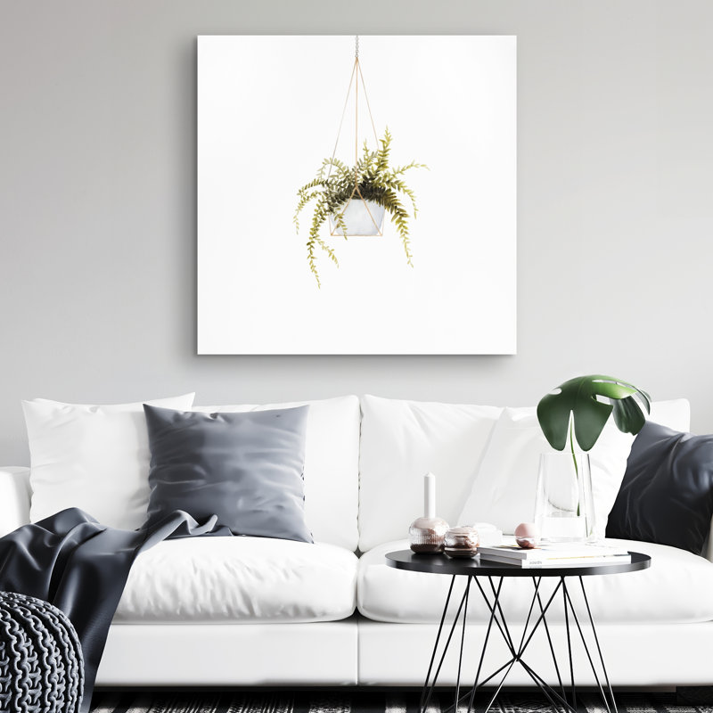 Suspended fern - 32"x32" art on canvas