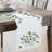 Lace Table Runner with Green Clover Embroidery for Dining Table and Modern Christmas Decor Styling