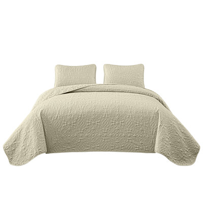 Luca 3-Piece Lightweight Microfiber Oversized Bedspread Set