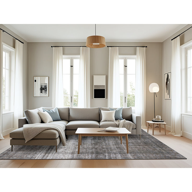 Tapis noir Iseminger, Rectangle 8 pi x 10 pi