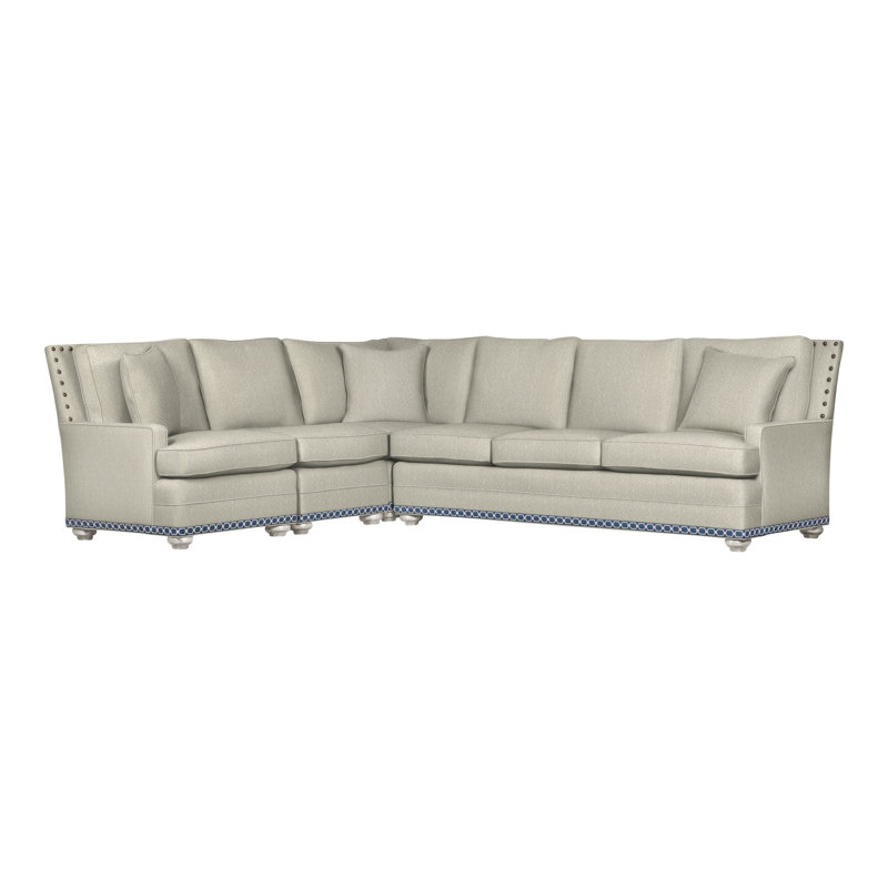 American Bungalow 4-Piece Riverside L-Sectional, Yes, Casa Blanca, Ian Smoke