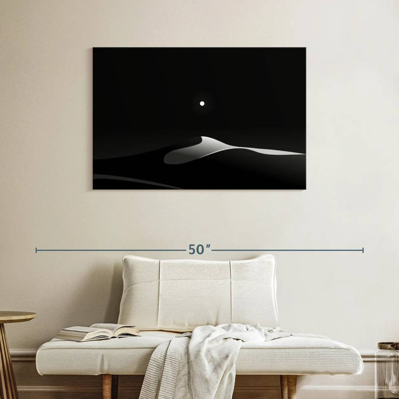 Alvord Moonlit Black Desert, 26" H x 39" W