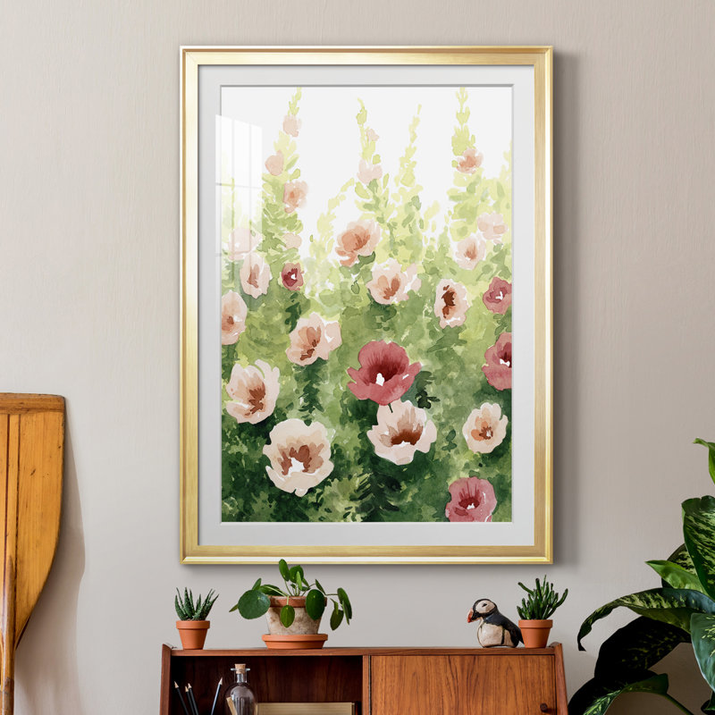 Sunlit Flora II - reproduction de cadre photo, Cadre doré, H 24,5 po x l 18,5 po x P 1 po