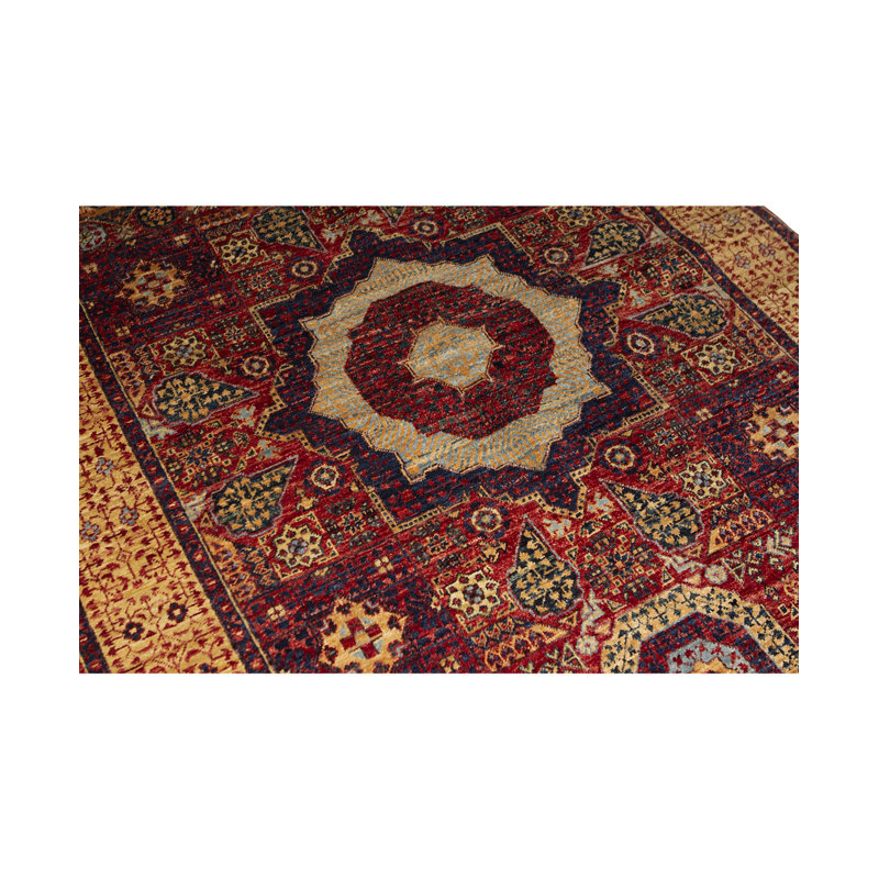 Aryana Wool Oriental Area Rug in Red