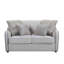 Premium Linen Loveseat with 4 Accent Pillows