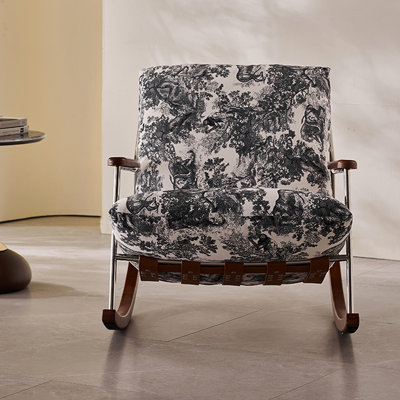 Chaise berçante simple de salon décontracté