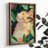 Stunning Decorative Framed MDF Painting, 13.8 x 18.5 x 0.8 inches | 100% MDF with 3 mm Thickness, Elegant Pine Wood Frame | UV Printed Artwork for Home Decor, Perfect for Living Room & Bedroom Accent