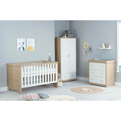 Luno Cot Bed 3-Piece Nursery Furniture Set