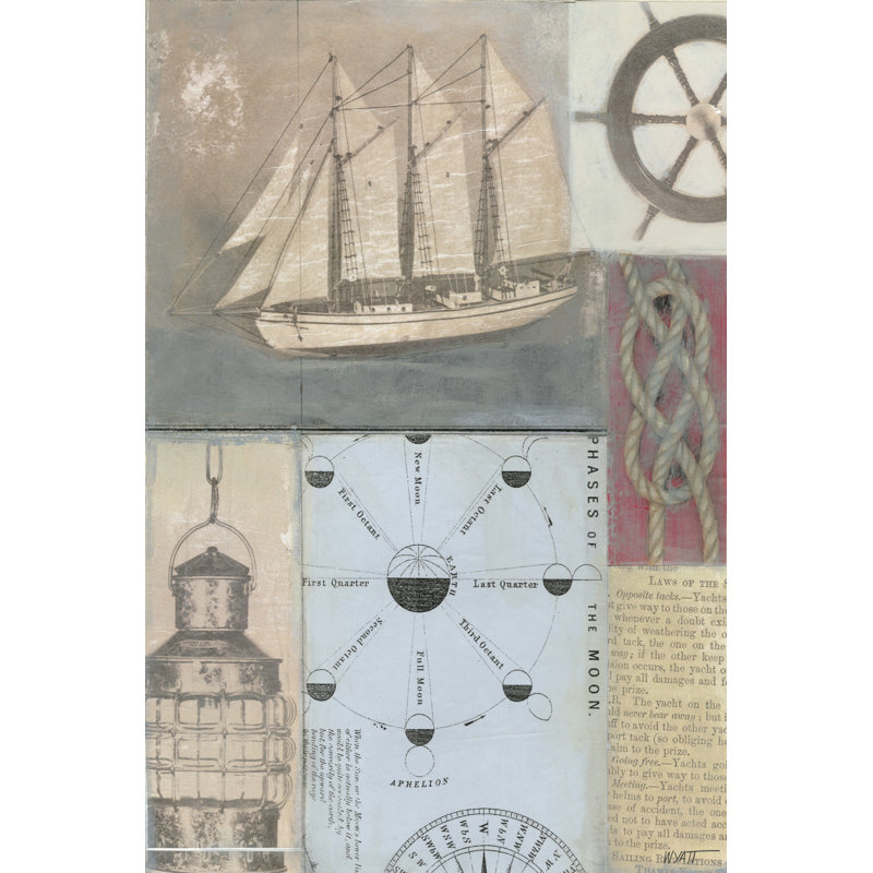 Sailors Journal I - Wrapped Canvas Art Prints, 122cm H x 81cm W x 3.8cm D