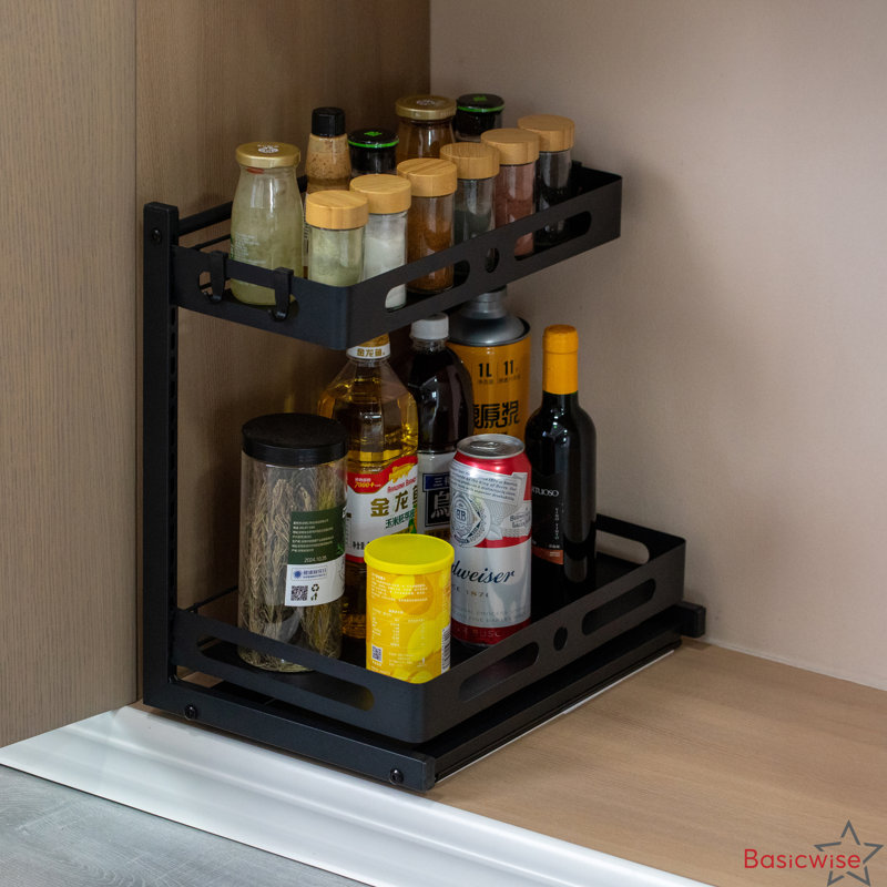 Rangement coulissant à hauteur réglable sous évier Basic Basic