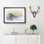 Mount Sumbing in Indonesia in Abstract - Picture Frame Drawing Print-55726257-55726263