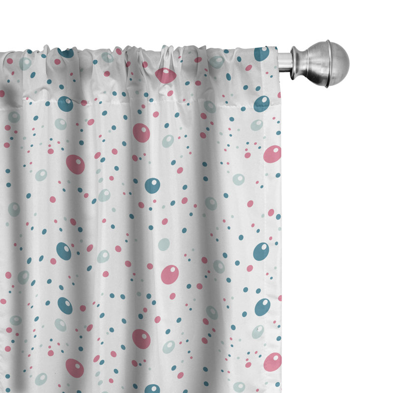 Rideaux 4 panneaux Ambesonne, L 56 po x L 63 po