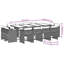 Ensemble repas de patio 5 pièces avec coussins en polyester Latitude Run®-1318358830-1318358868-1318358870