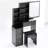 Compact Left-Sided Bedside Vanity Set With Cushioned Stool, Extra-Large Sliding Mirror, Multi-Layer Storage, And High-Capacity Design (EPA, GCC, UL Certified)-2053843939