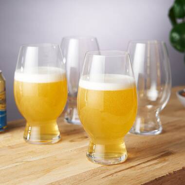 Libbey Craft Brews Nucleated Belgian Beer Glasses Set of 4