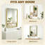 HOMCOM Rectangular Wall Mirror Elevated Aluminium Alloy Frame-51695638