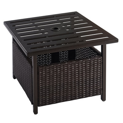 Table d'appoint en acier pour terrasse Bertina