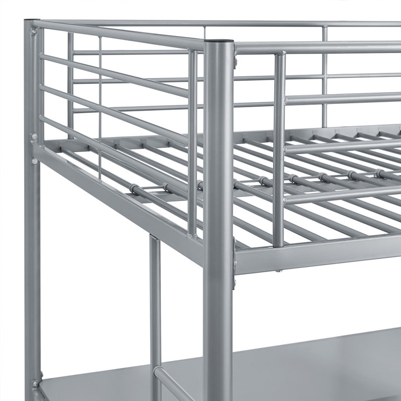 Elita Kids Full Loft Bed, Silver