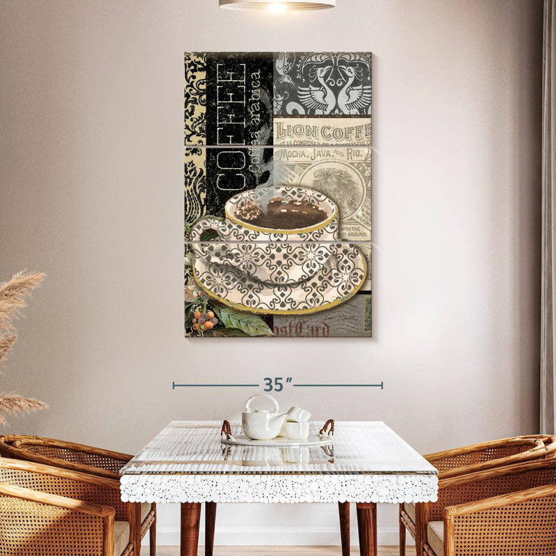 Yarlin Lion Coffee II, 50" H x 32" W