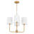 Montelle 4-Light Dimmable Fabric Shade Chandelier