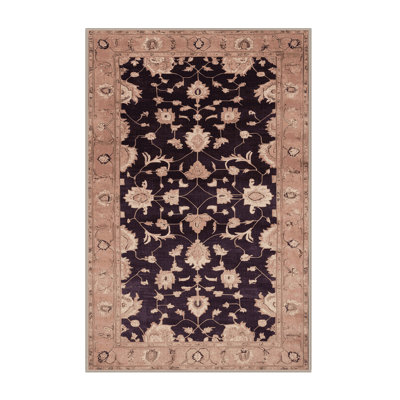 Machine Washable Overdyed Beige Area Rug