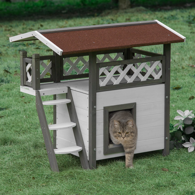 Portable Cat House, White