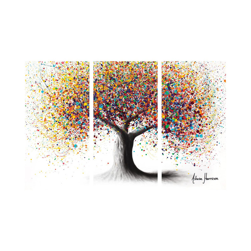Rainbow Soul Tree by Ashvin Harrison - No Frame Gallery-Wrapped Canvas Giclée on Canvas, 101.6cm H x 152.4cm W x 1.91cm D