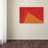 Eyron 'Abstract Orange Triangle' Painting Print on Wrapped Canvas-21026167