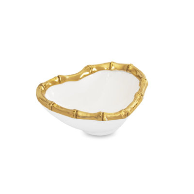 Mini bol en bambou ENCANTO Giftables (blanc et doré)