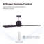 60in 3-Blades Indoor Ceiling Fan with Remote Control-1890626940
