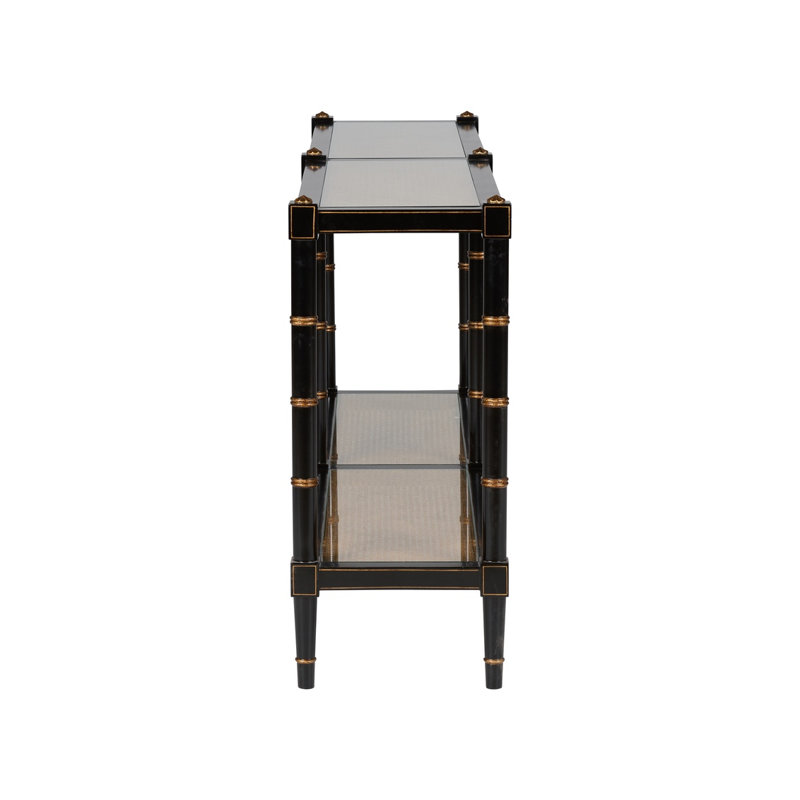 72 in. Glass Console Table