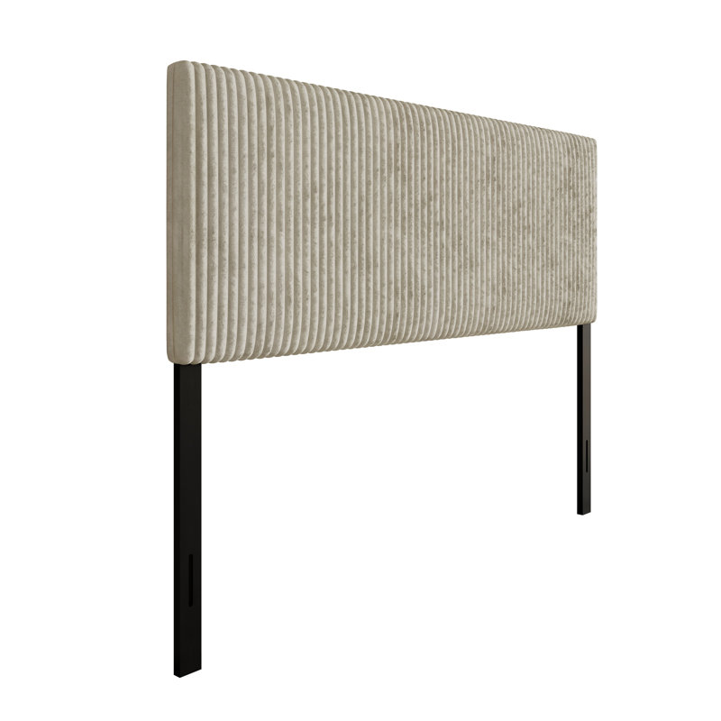 Romney King Upholstered Headboard, Light Beige, King