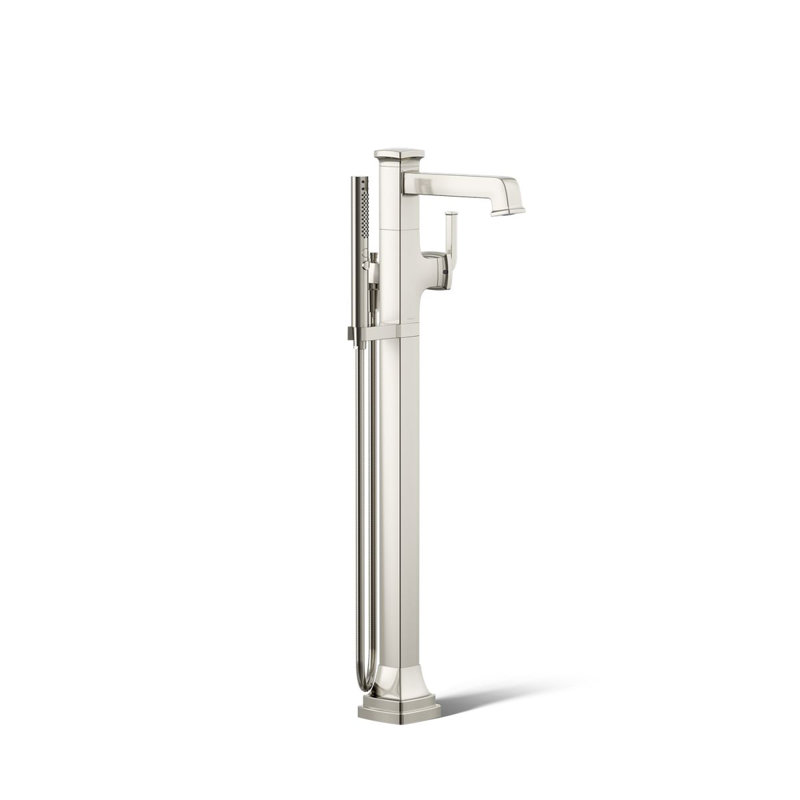 Riff Floor-Mount Bath Filler Trim, Vibrant Polished Nickel