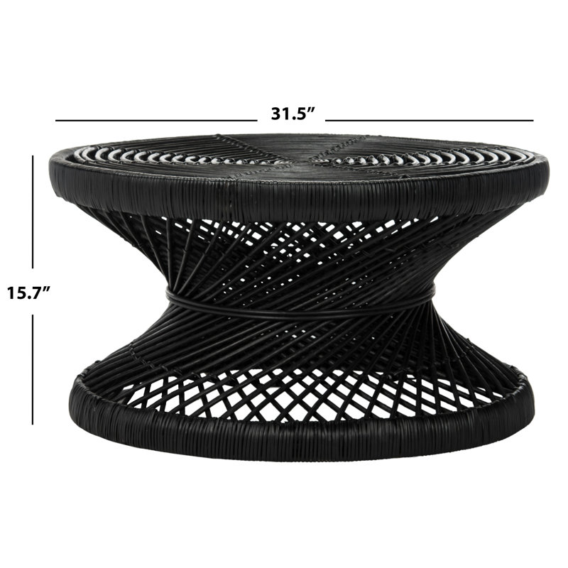 Table basse à structure ouverte, Grey White Wash