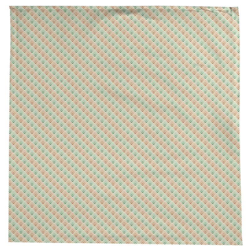 Nappe géométrique Avicia, Orange / Vert