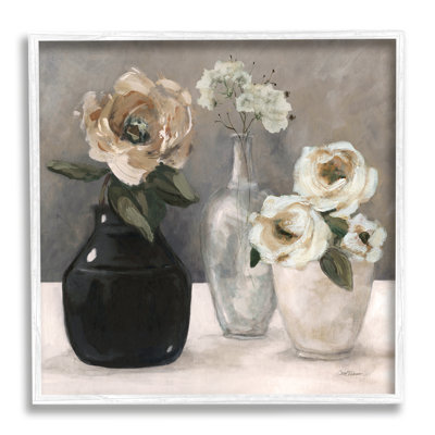 " Mixed Rose Bouquets Still Life " by Carol Robinson Painting Print